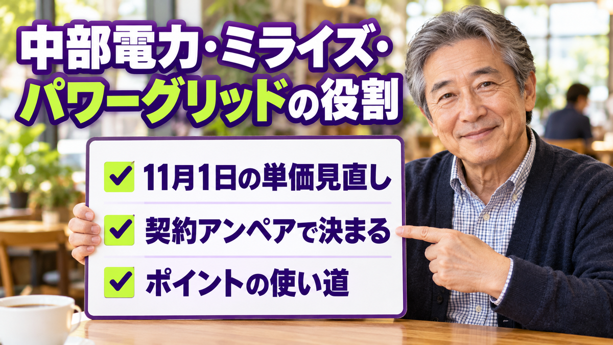 中部電力・ミライズ・パワーグリッドの役割の違い