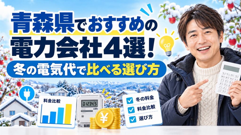 青森県でおすすめの電力会社4選！冬の電気代で比べる選び方