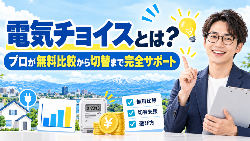 電気チョイスとは？プロが無料比較から切替まで完全サポート