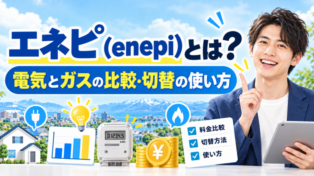 エネピ（enepi）とは？電気とガスの比較・切替の使い方