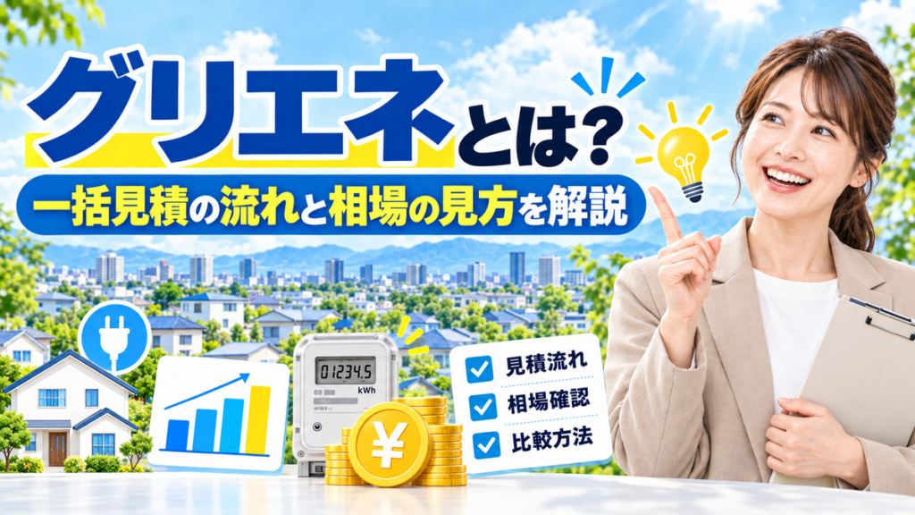 グリエネとは？一括見積の流れと相場の見方を解説