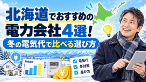 北海道でおすすめの電力会社4選!冬の電気代で比べる選び方