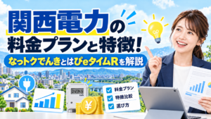 関西電力の料金プランと特徴！なっトクでんきとはぴeタイムRを解説