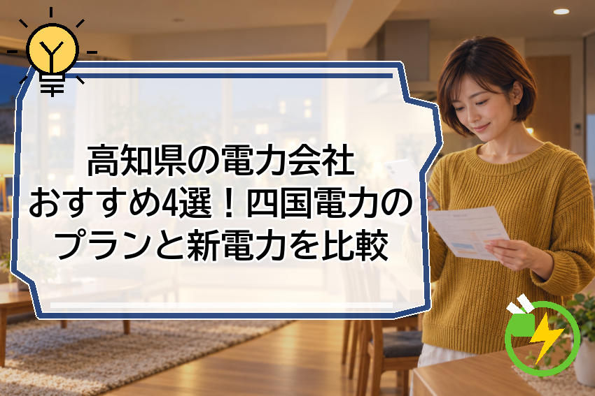 高知県の電力会社おすすめ4選!四国電力のプランと新電力を比較