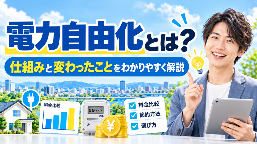 電力自由化とは？仕組みと変わったことをわかりやすく解説