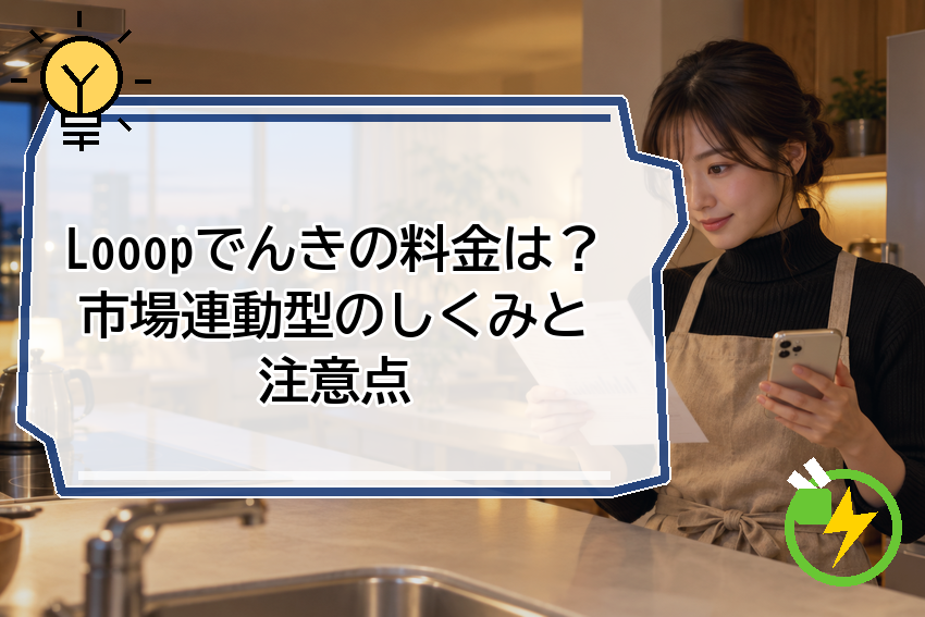 Looopでんきの料金は？市場連動型のしくみと注意点
