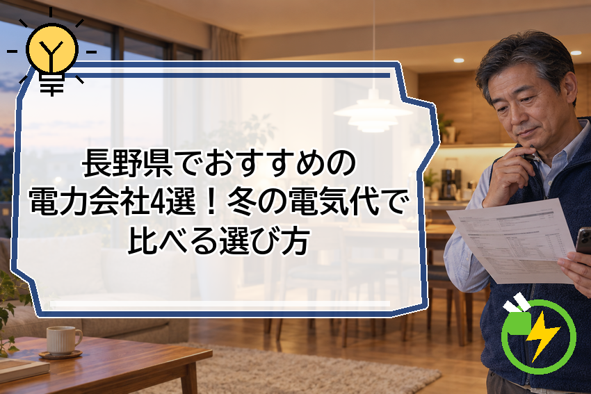 長野県でおすすめの電力会社4選！冬の電気代で比べる選び方