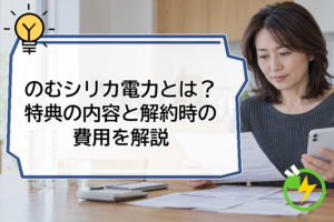 のむシリカ電力とは？特典の内容と解約時の費用を解説