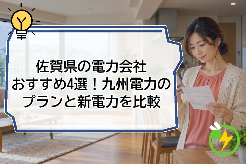 佐賀県の電力会社おすすめ4選！九州電力のプランと新電力を比較