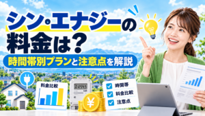シン・エナジーの料金は？時間帯別プランと注意点を解説