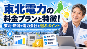 東北電力の料金プランと特徴！東北・新潟で電力会社を選ぶポイント