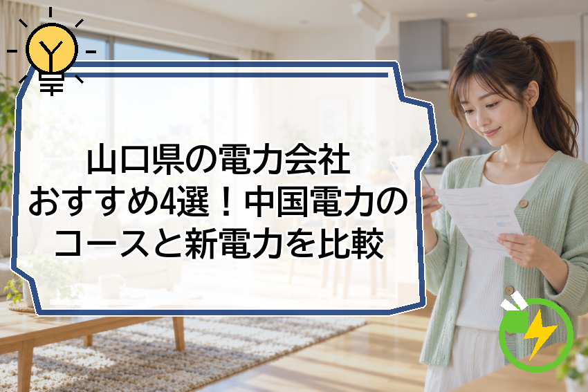 山口県の電力会社おすすめ4選！中国電力のコースと新電力を比較