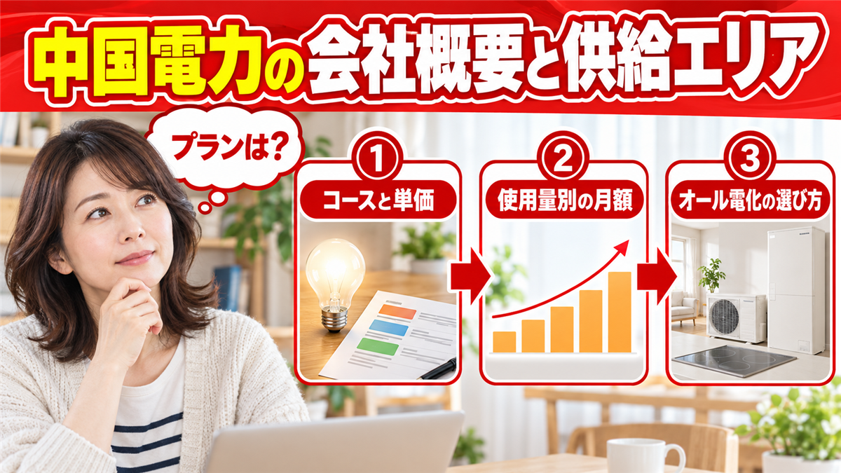 中国電力の会社概要と供給エリア